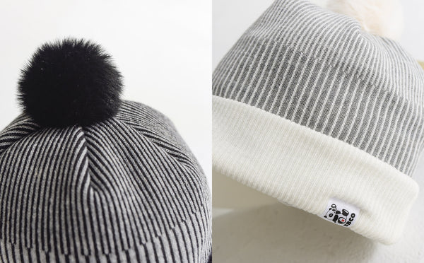 KNIT VISOR POM BEANIE – BBCO