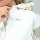 Women’s  STRETCH LINE ZIP HOODIE｜WHITE（A6-6551-11）