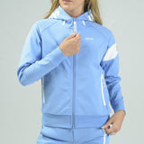 Women’s  STRETCH LINE ZIP HOODIE｜SAXE BLUE（A6-6551-11）