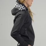 Women’s  STRETCH LINE ZIP HOODIE｜BLACK（A6-6551-11）