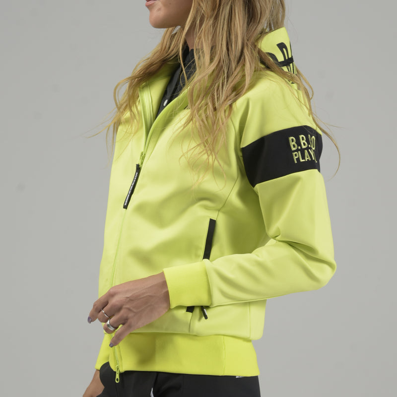 Women’s  STRETCH LINE ZIP HOODIE｜YELLOW（A6-6551-11）