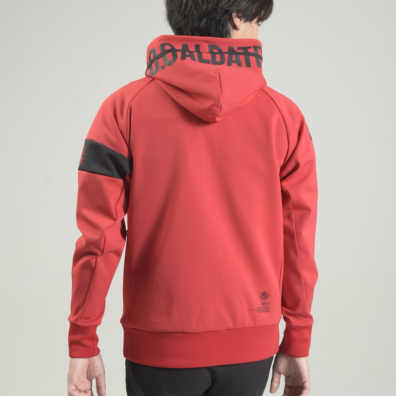 Men's  STRETCH LINE ZIP HOODIE｜RED（A5-6551-11）