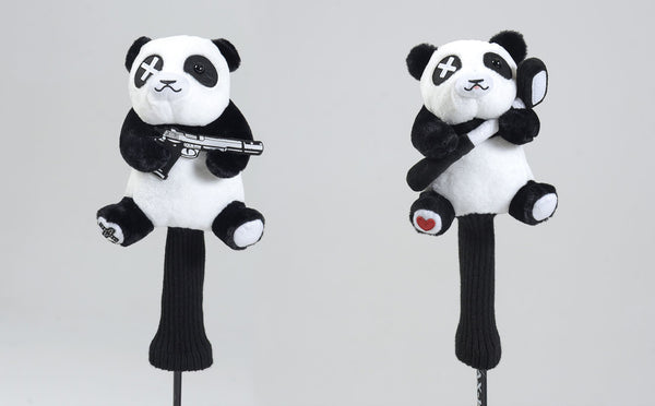 パンダ ライオン 2タイプセット DR UT ヘッドカバー PANDA ✘ DR HEAD COVER｜WHITE×BLACK（A0-0701-11） – BBCO