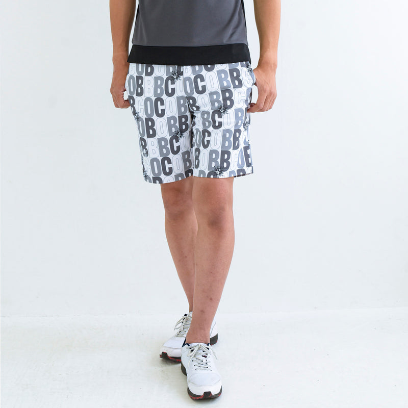 MEN’S PRINTED STRETCH SHORTS｜WHITE（A1-5502-11）