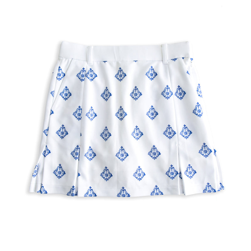 Aligned baroque pattern｜White×Blue（A2-5603-11）