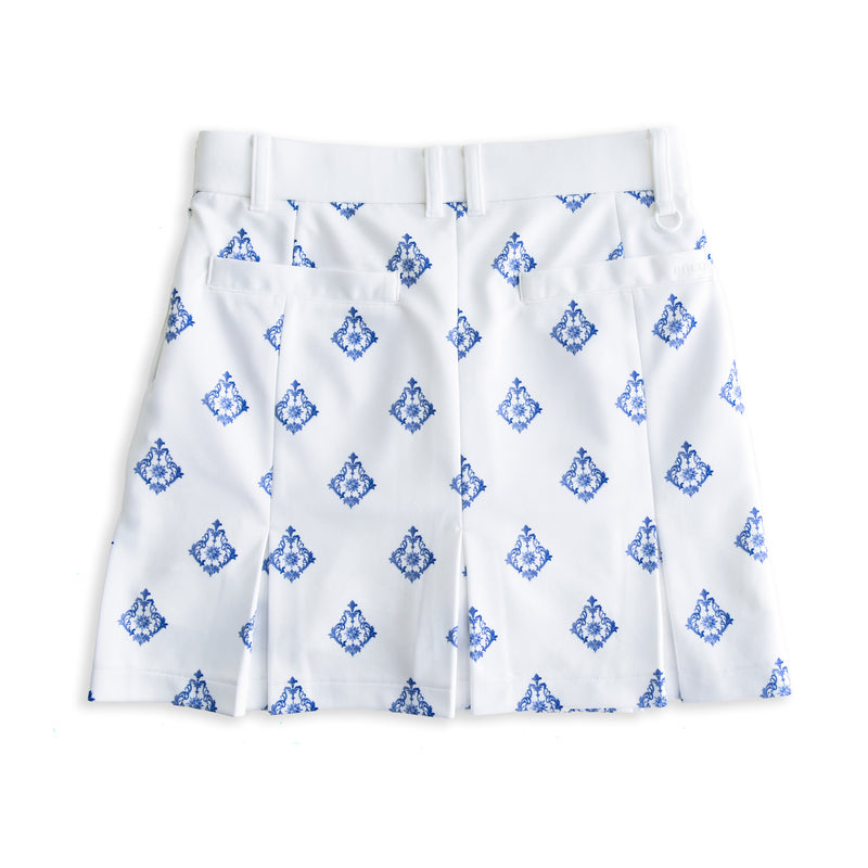 Aligned baroque pattern｜White×Blue（A2-5603-11）