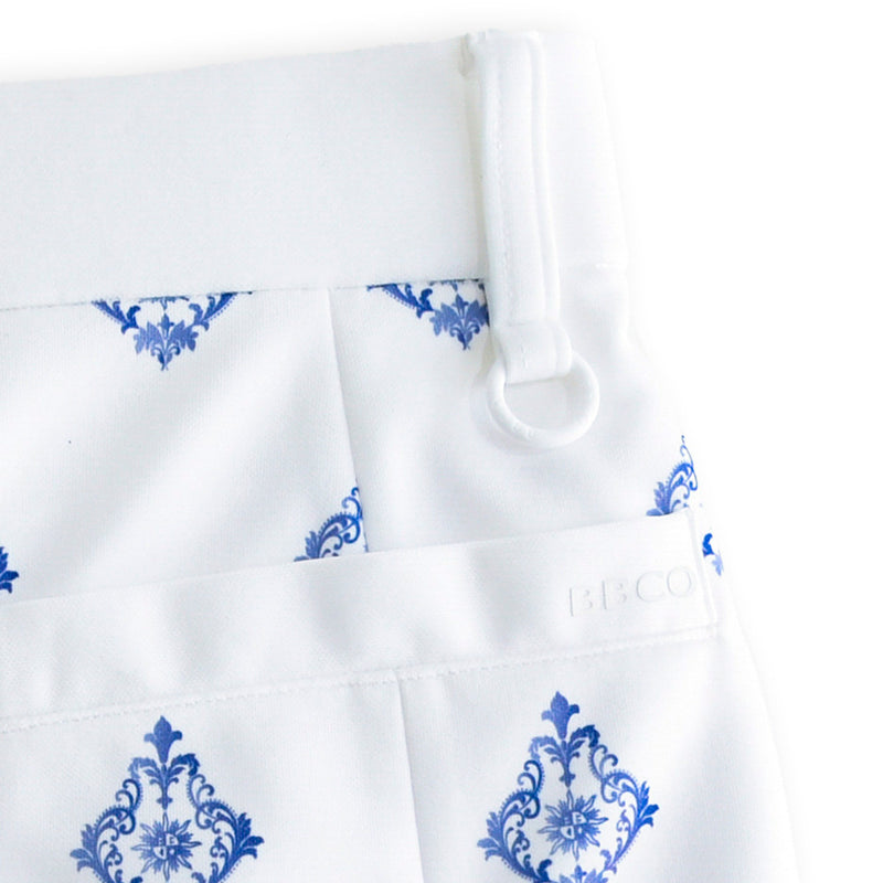 Aligned baroque pattern｜White×Blue（A2-5603-11）