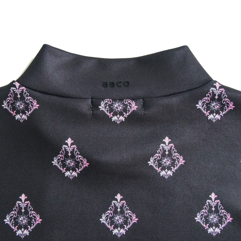 Aligned baroque pattern for women｜Black×Pink（A2-2505-11）