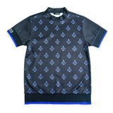 Aligned baroque pattern for men｜Black×Blue（A1-2505-11）