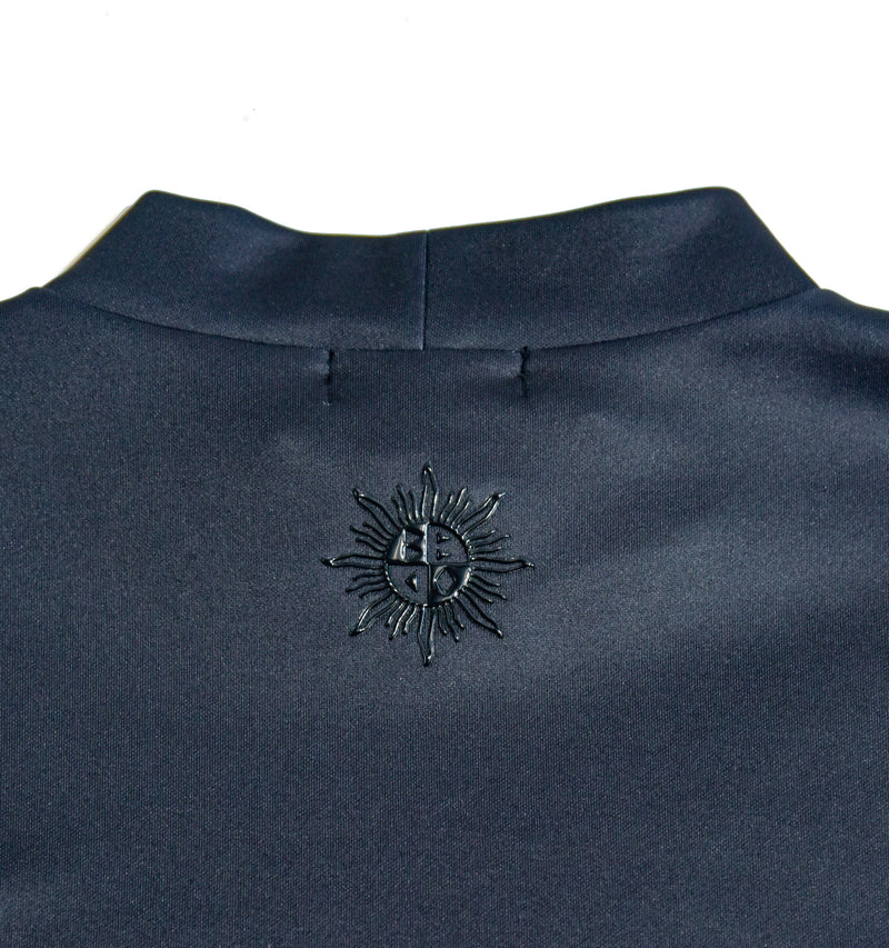 Aligned baroque pattern for men｜Black×Blue（A1-2505-11）