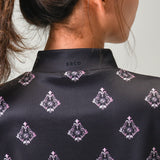 Aligned baroque pattern for women｜Black×Pink（A2-2505-11）