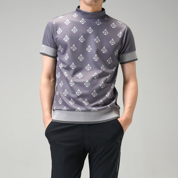 Aligned baroque pattern for men｜Mocha×Beige（A1-2505-11）