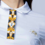 WOMEN’S BAROQUE PATTERN POLO｜white（A0-2832-11）