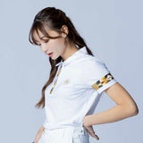 WOMEN’S BAROQUE PATTERN POLO｜white（A0-2832-11）