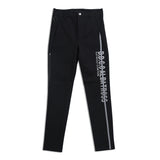 STRETCH LINE PRINT PANTS m｜BLACK（A5-5355-11）