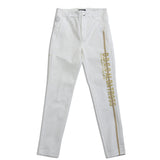 STRETCH LINE PRINT PANTS m｜WHITE（A5-5355-11）