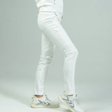 STRETCH LINE PRINT PANTS r｜WHITE（A6-5355-11）