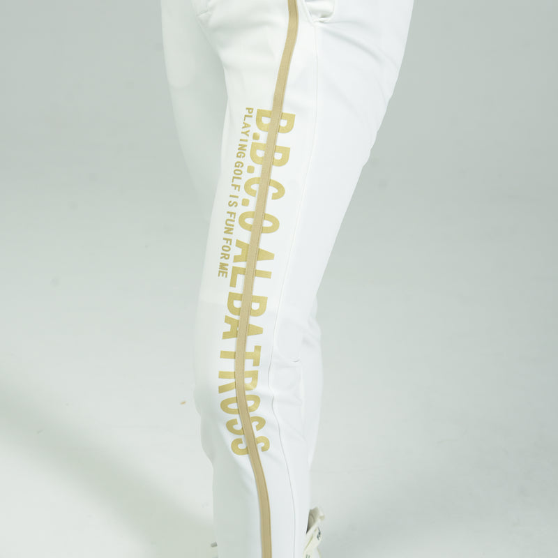 STRETCH LINE PRINT PANTS r｜WHITE（A6-5355-11）