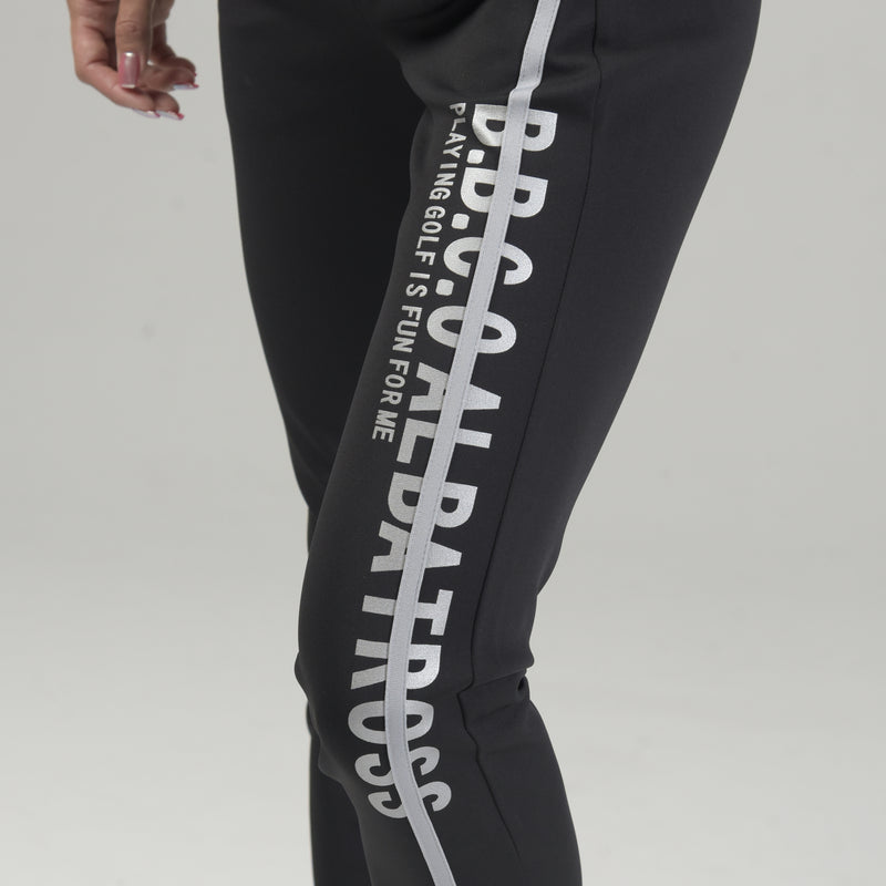 STRETCH LINE PRINT PANTS r｜BLACK（A6-5355-11）