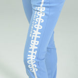 STRETCH LINE PRINT PANTS r｜SAXE BLUE（A6-5355-11）