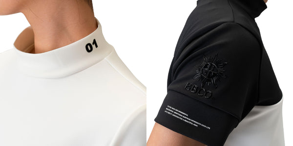 新品　WOMEN’S BACK LOGO LINE LS MOCK NECK BACK LINE MOCK NECK (SHORT SLEEVE) – BBCO