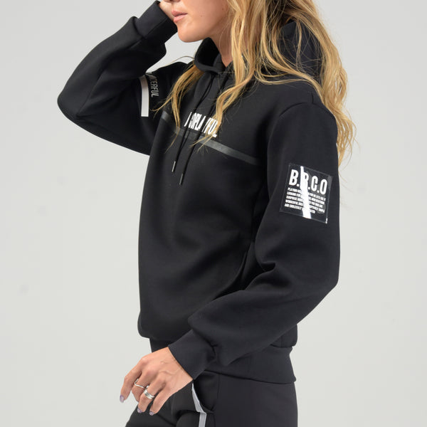 Women’s  AIR DOUBLE KNIT HOODIE｜black（A6-6550-11）