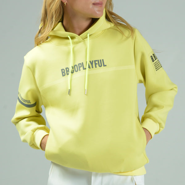 Women’s  AIR DOUBLE KNIT HOODIE｜yellow（A6-6550-11）