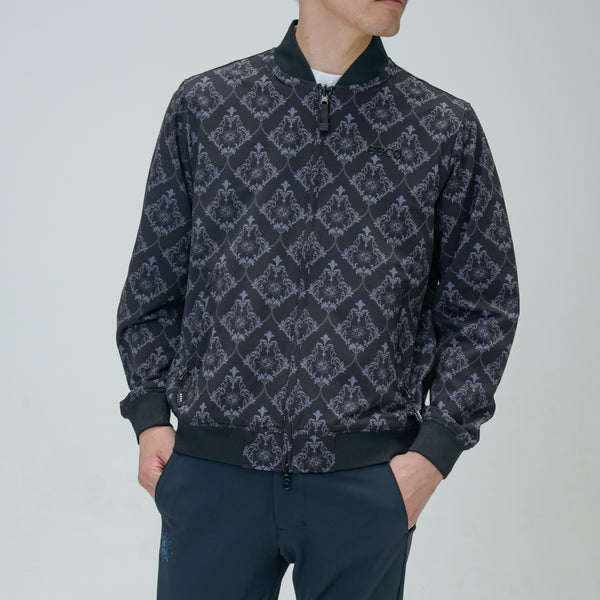 Aligned baroque pattern  REVERSIBLE BLOUSON｜Black(A5-3154-11)