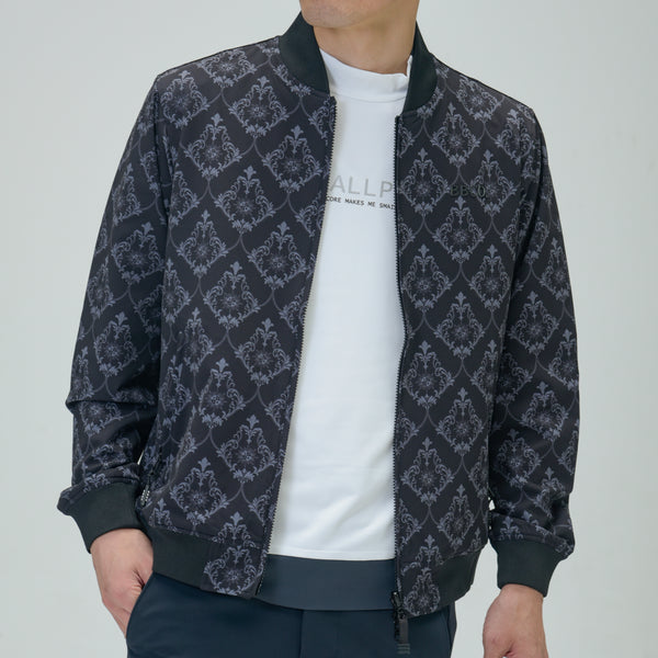 Aligned baroque pattern  REVERSIBLE BLOUSON｜Black(A5-3154-11)