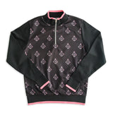 Aligned baroque pattern｜Black×Pink（A2-7101-11）