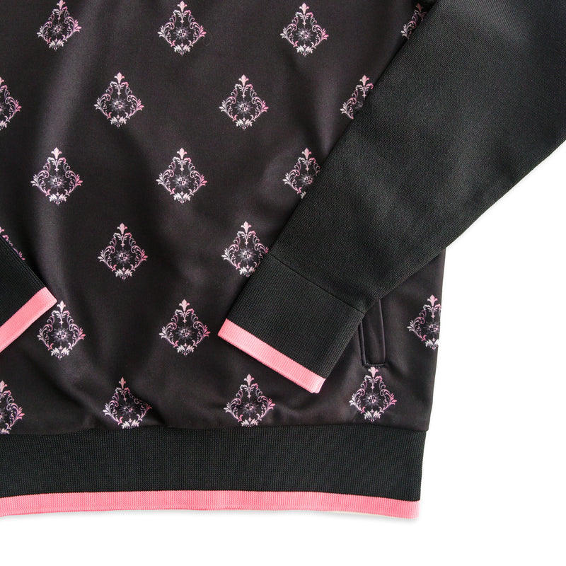 Aligned baroque pattern｜Black×Pink（A2-7101-11）