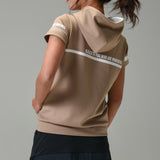 WOMEN’S  Cardboard knit Hoodie (knitted fabric) ｜beige（A2-2503-11）