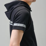 Men's  Cardboard knit Hoodie (knitted fabric) ｜black（A1-2503-11）