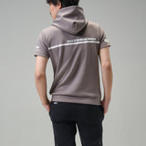 Men's  Cardboard knit Hoodie (knitted fabric) ｜mocha（A1-2503-11）