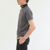 Men's  HALF ZIP MOCK NECK SHORT SLEEVE｜Dark Gray（A1-2601-11）