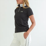 WOMEN’S  HALF ZIP MOCK NECK SHORT SLEEVE｜A2-2601-11