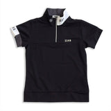 WOMEN’S  HALF ZIP MOCK NECK SHORT SLEEVE｜A2-2601-11