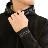 Elastic Hoodie<br>knitted fabric｜Black（A5-7701-11）