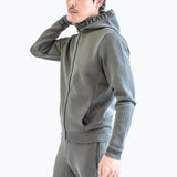 Elastic Hoodie<br>knitted fabric｜Dark Gray（A5-7701-11）