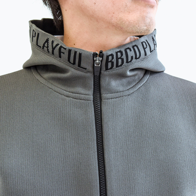 Elastic Hoodie<br>knitted fabric｜Dark Gray（A5-7701-11）