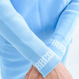 Elastic Hoodie<br>knitted fabric｜saxe blue（A6-7701-11）