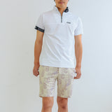 MEN’S PRINTED STRETCH SHORTS｜BEIGE（A1-5502-11）