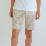 MEN’S PRINTED STRETCH SHORTS｜BEIGE（A1-5502-11）