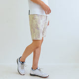 MEN’S PRINTED STRETCH SHORTS｜BEIGE（A1-5502-11）