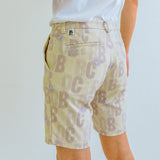 MEN’S PRINTED STRETCH SHORTS｜BEIGE（A1-5502-11）