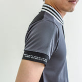 Men's  STRIPE COLLAR POLO｜Dark Gray（A1-2806-11）