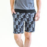 MEN’S PRINTED STRETCH SHORTS｜BLACK（A1-5502-11）