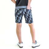 MEN’S PRINTED STRETCH SHORTS｜BLACK（A1-5502-11）