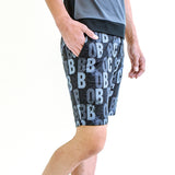 MEN’S PRINTED STRETCH SHORTS｜BLACK（A1-5502-11）