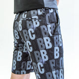 MEN’S PRINTED STRETCH SHORTS｜BLACK（A1-5502-11）